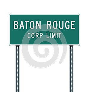Baton Rouge Corp Limit road sign photo