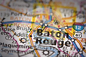 Baton Rouge on map