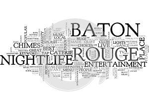 Baton Rouge Nightlife Word Cloud