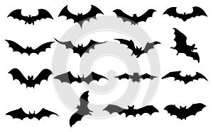 Bats icons set