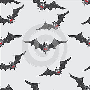 Bats with red bow ties. Happy Halloween.