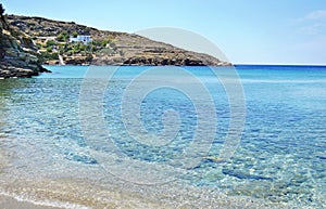 Batsi beach Andros island Greece