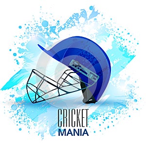 Batsman Helmet for Cricket Mania concept.