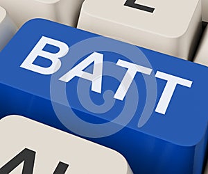 Batt Key Shows Battery Or Batteries Recharge