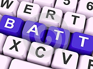 Batt Keys Shows Battery Or Batteries Charge