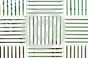 Batten of white wood for background