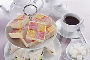 Battenberg Cakes and Tea