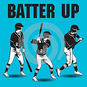 Batter up baseball artwork