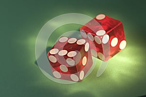 Battered casino die