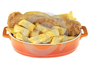 Battered Sausage and Chips