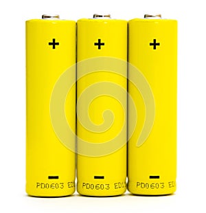 Batteries isolated photo