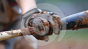 A batters hands on the bat showcasing their unique stance and grip