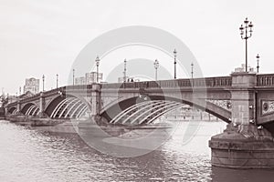 Battersea Bridge; Chelsea; London; England; UK