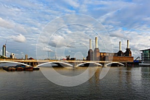 Battersea power station in London