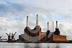 Battersea power station in London