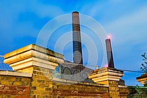 Battersea power station at night