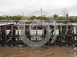 Battersea Power Station pier in London