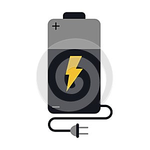 Battery charge alkaline lighting cable plug