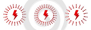 Battery charge Dynamic Power Flash Vector Logo Design