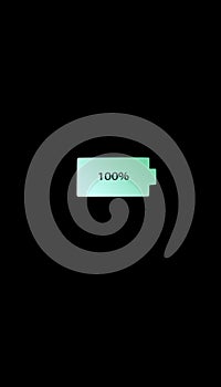 Battery charge icon on background. Illustration