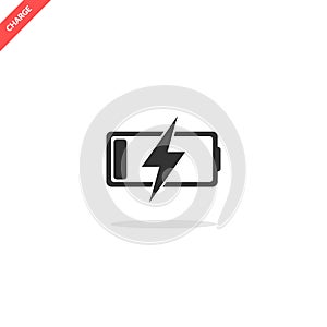 Battery charge icon photo