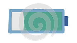 Battery charge level icon vector, power, energy, electronics, indicator, vector design Generative AI photo