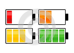 battery charge level vector symbol icon design. Beautiful illustration isolated on white background