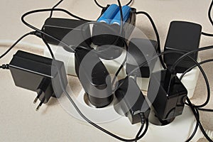 Battery chargers and extension cord