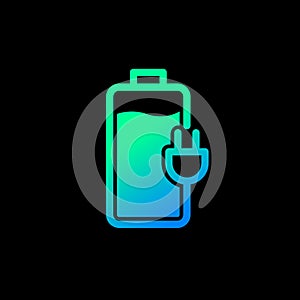 Battery charging status, Electric charge icon, Power energy indicator concept