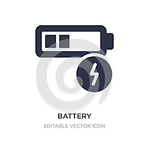 battery charging status icon on white background. Simple element illustration from Tools and utensils concept