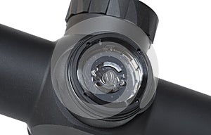 Battery compartment on a riflescope