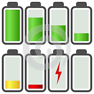 Battery Energy Indicator Icons