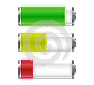 Battery energy levels photo