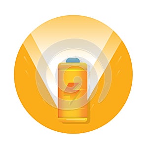 Battery flat icon vector design