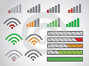 Battery icon charge level