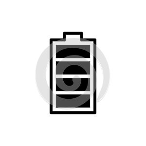 Battery icon flat vector template design trendy