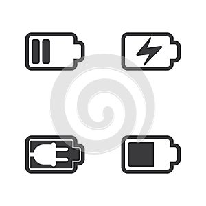 battery icon illustration design