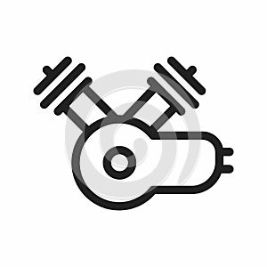 Battery icon vector