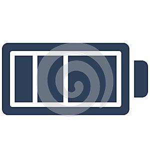 Battery Isolated Vector icon that can easily modify or edit