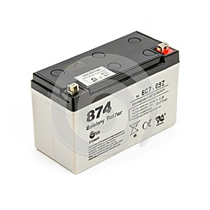Battery isolated on white background