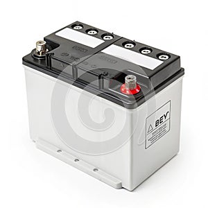 Battery isolated on white background