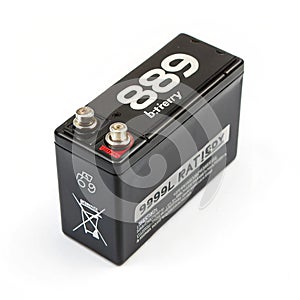 Battery isolated on white background
