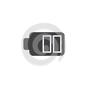 Battery level vector icon