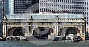 Battery Maritime Building from the water in New York City