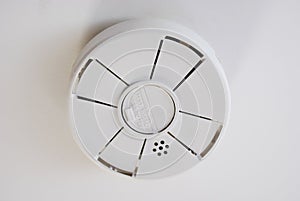 Battery Operated Smoke Detector on Ceiling