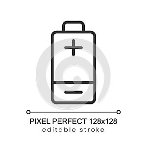 Battery pixel perfect linear icon