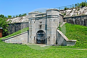 Battery Potter, part of Fort Hancock, a former US Army fort at Sandy Hook