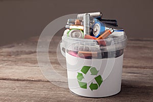 Battery recycle bin