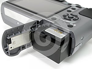 Battery and SD Card Compartment