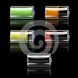 Battery Set With Different Charge Levels